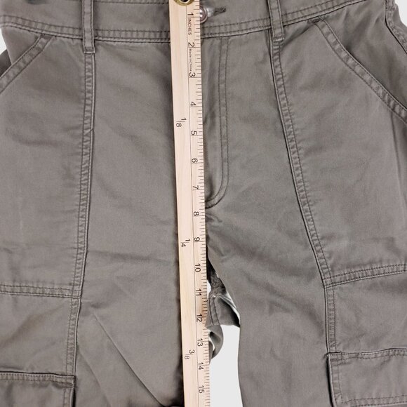 Abercrombie & Fitch Womens Green Cargo Pants Multiple Pockets & Adjustable 28/6 - Picture 6 of 9
